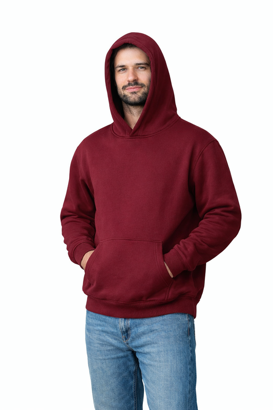 Burgundy Basic Hoodie