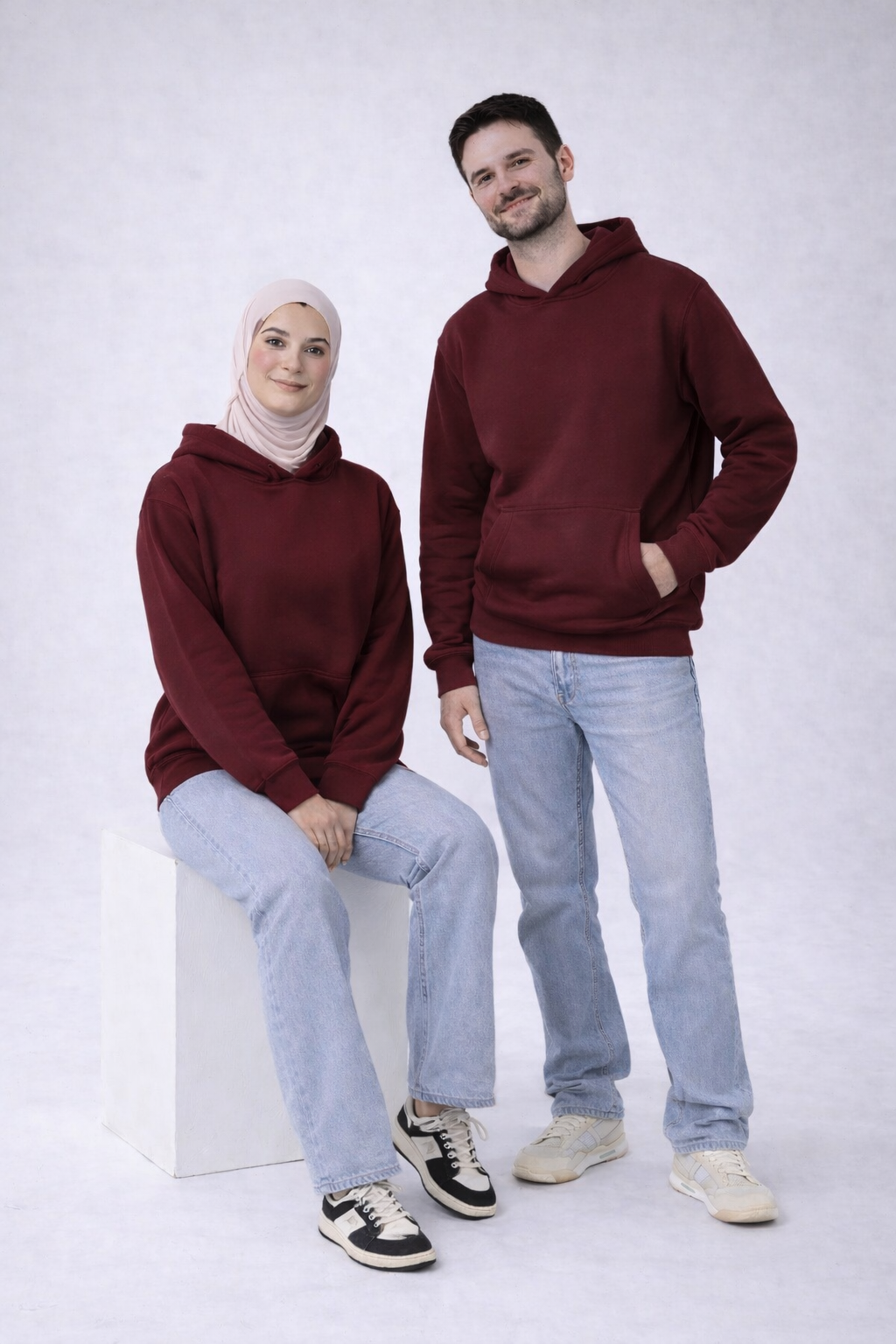Burgundy Basic Hoodie